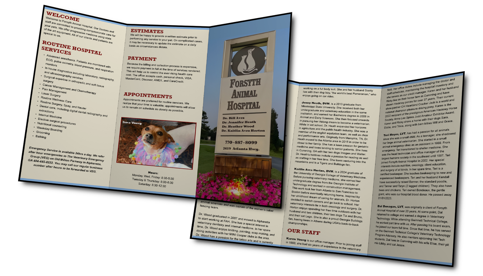 Brochure Design (Forsyth Animal Hospital)